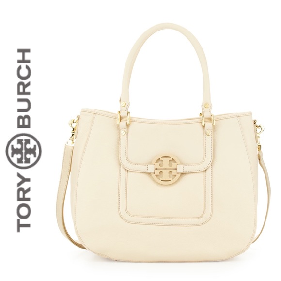Tory Burch Handbags - Tory Burch Amanda Classic Hobo Bag in Vanilla Cream EUC